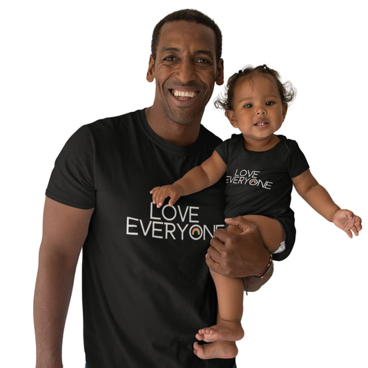 Love Everyone Baby Short Sleeve One Piece Onesie