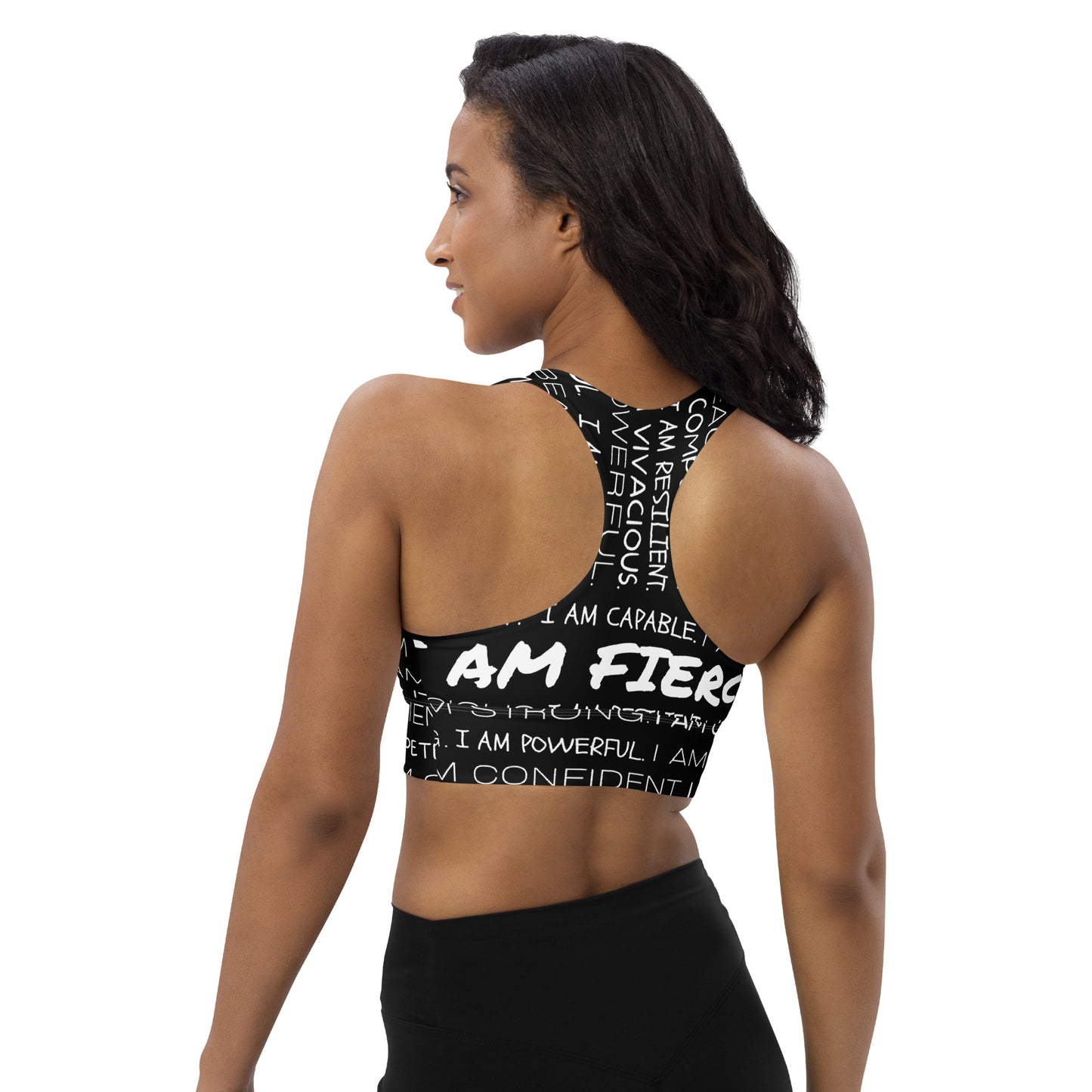 I Am Fierce Extra Supportive Longline Sports/Yoga Bra