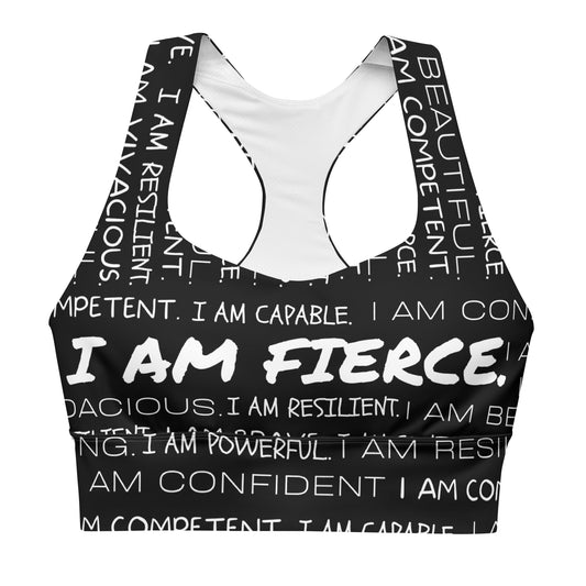 I Am Fierce Extra Supportive Longline Sports/Yoga Bra
