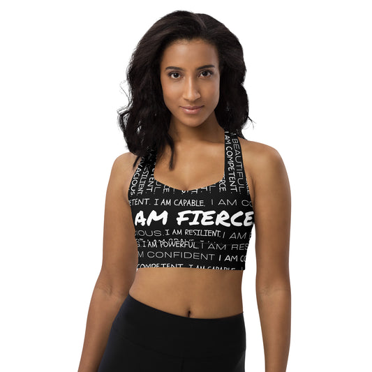 I Am Fierce Extra Supportive Longline Sports/Yoga Bra