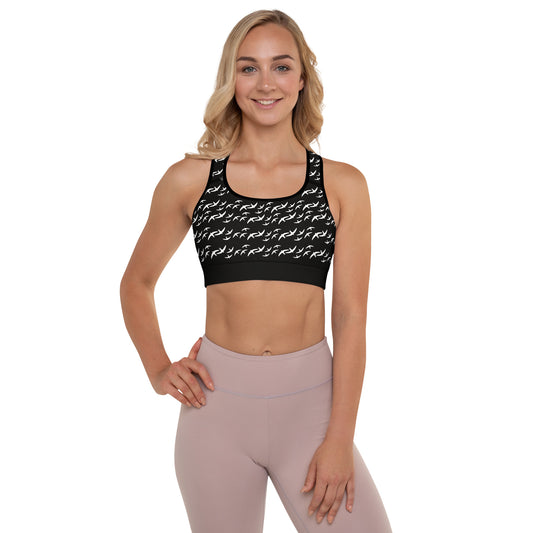 Patterned Moisture Wicking Sports/Yoga Bra