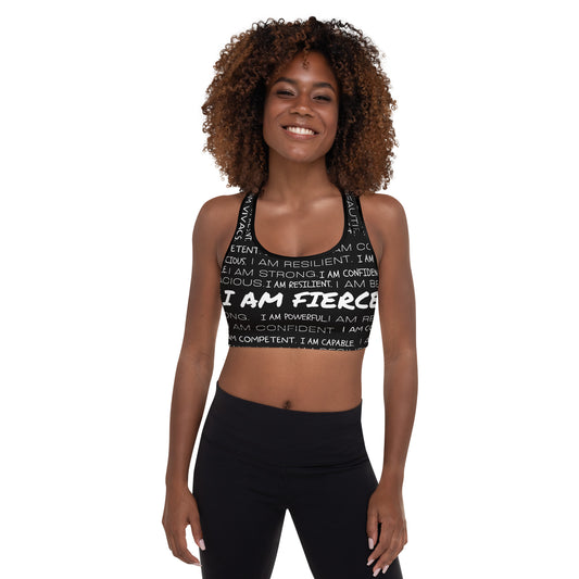 I Am Fierce Moisture Wicking Sports/Yoga Bra