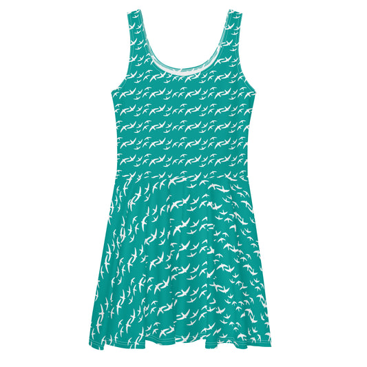 Teal Skater Dress