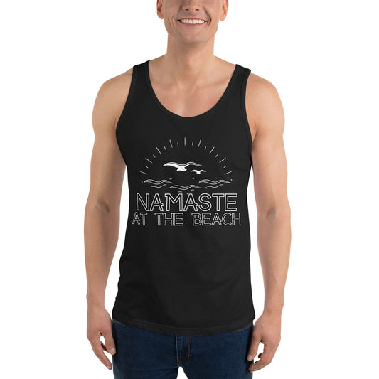 Namaste at the Beach Unisex Tank Top