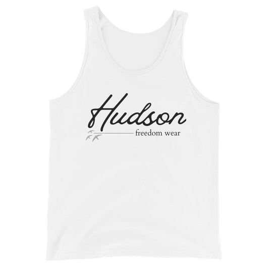 Hudson Signature Unisex White Tank Top
