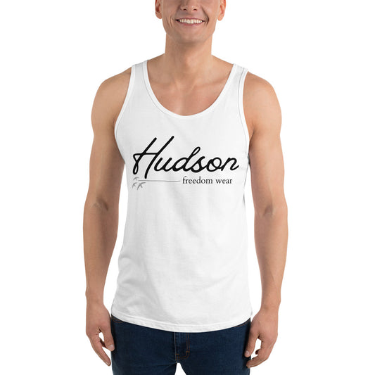 Hudson Signature Unisex White Tank Top