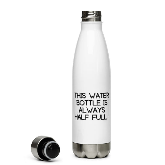Stainless Steel Half Full Water Bottle
