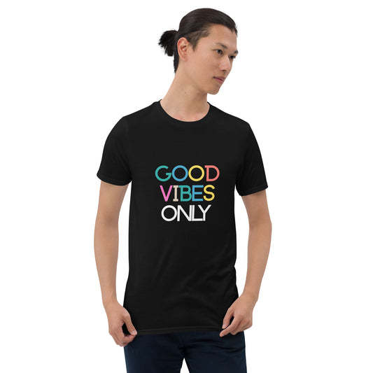 Good Vibes Only (Rainbow) Short-Sleeve Unisex T-Shirt