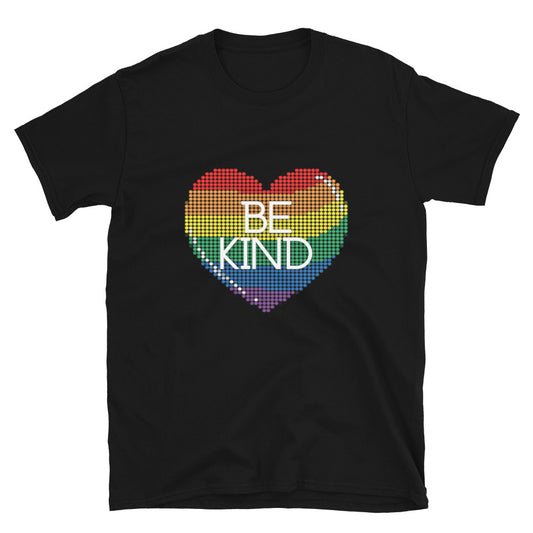 Be Kind Rainbow Heart Short-Sleeve Unisex T-Shirt