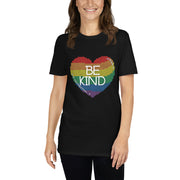 Be Kind Rainbow Heart Short-Sleeve Unisex T-Shirt