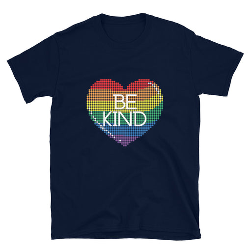 Be Kind Rainbow Heart Short-Sleeve Unisex T-Shirt
