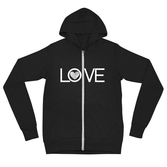 Luxe Love Unisex Lightweight Zip Hoodie