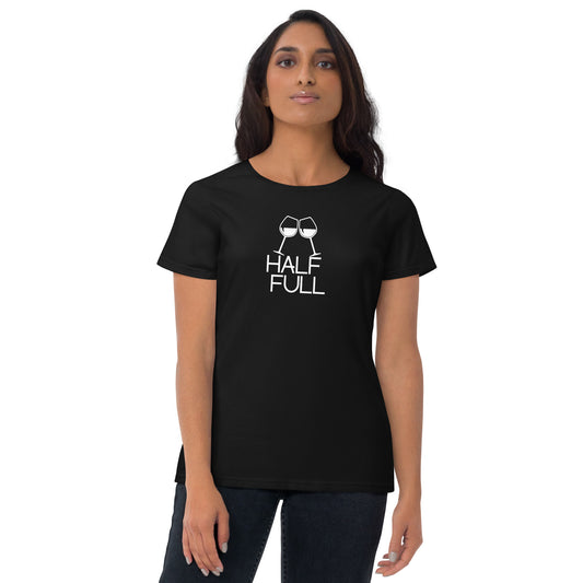 Half Full (Wine) Women's Short Sleeve T-Shirt