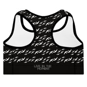 Patterned Moisture Wicking Sports/Yoga Bra