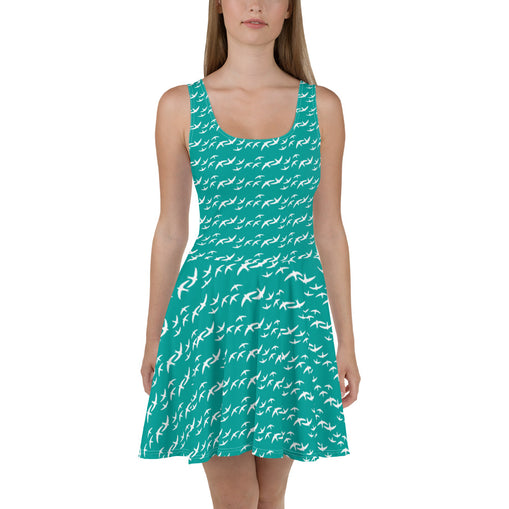 Teal Skater Dress