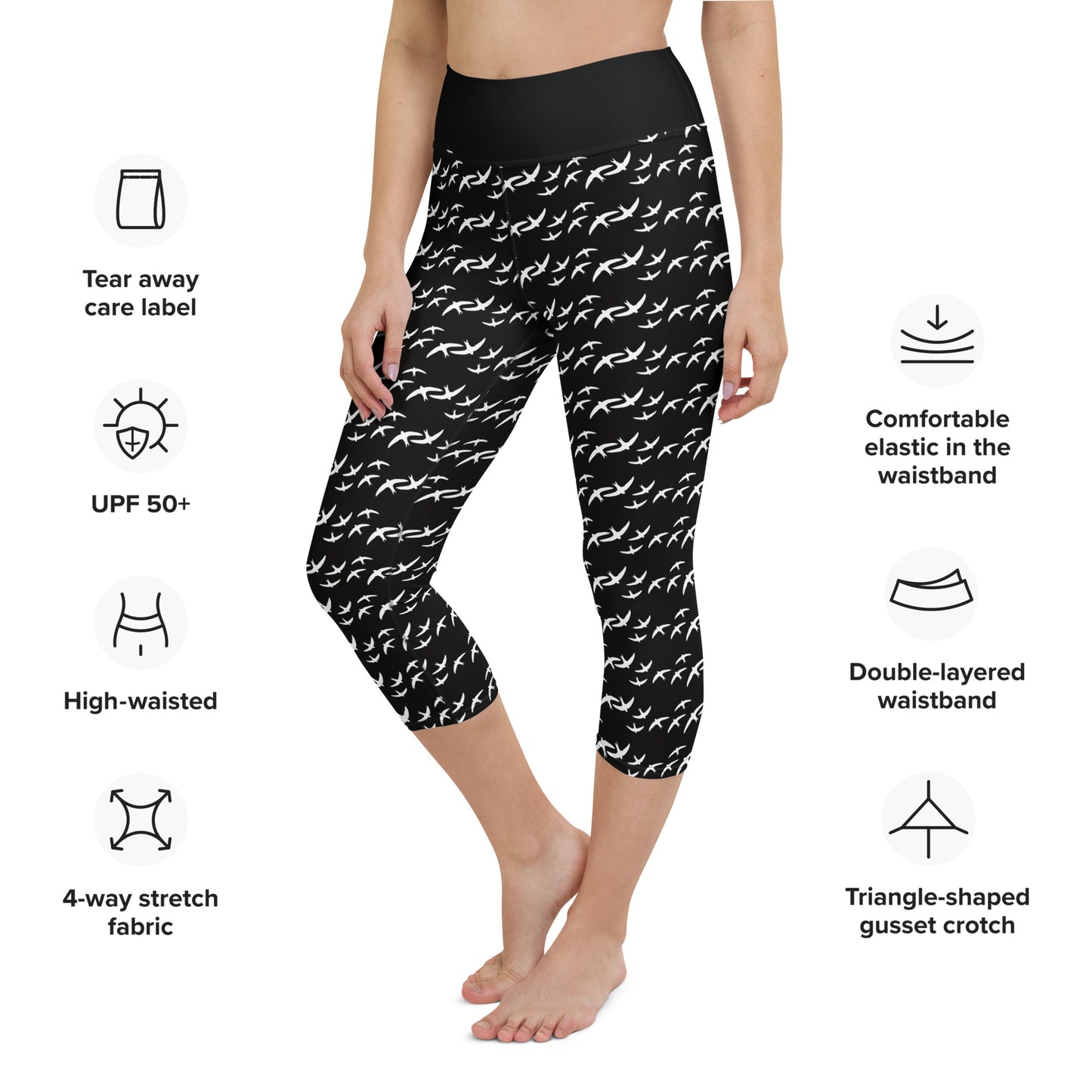 Yoga/Sports Capri Printed Leggings