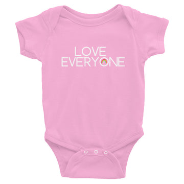Love Everyone Baby Short Sleeve One Piece Onesie