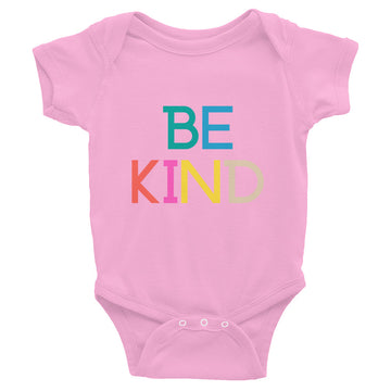 Be Kind Rainbow Baby Short Sleeve One Piece Onesie