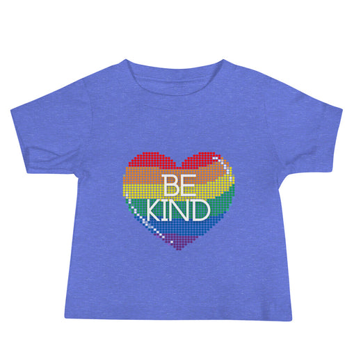 Be Kind Rainbow Heart Baby Jersey Short Sleeve T-Shirt