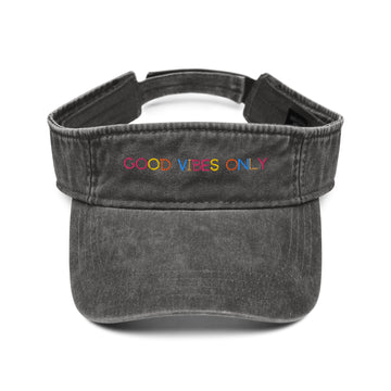 Good Vibes Denim Visor