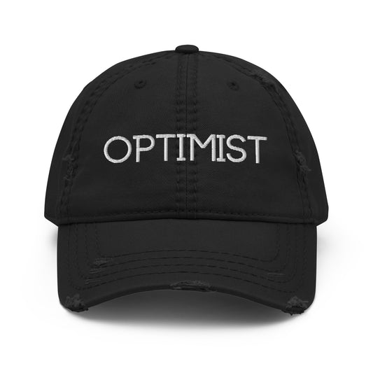 Optimist Distressed Dad Hat Baseball Cap