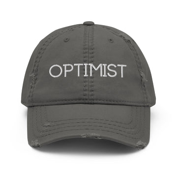 Optimist Distressed Dad Hat Baseball Cap