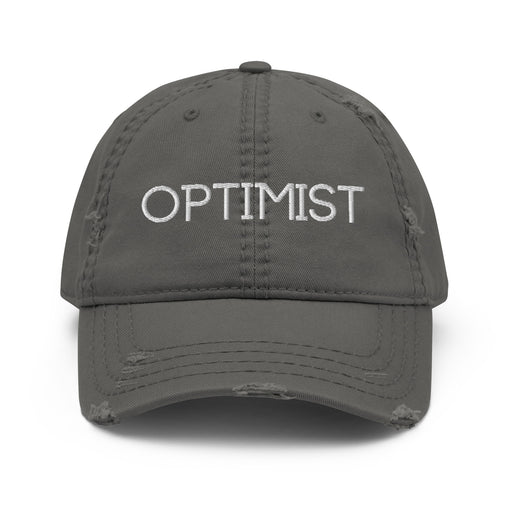 Optimist Distressed Dad Hat Baseball Cap
