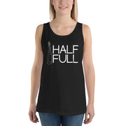 Half Full Unisex Tank Top