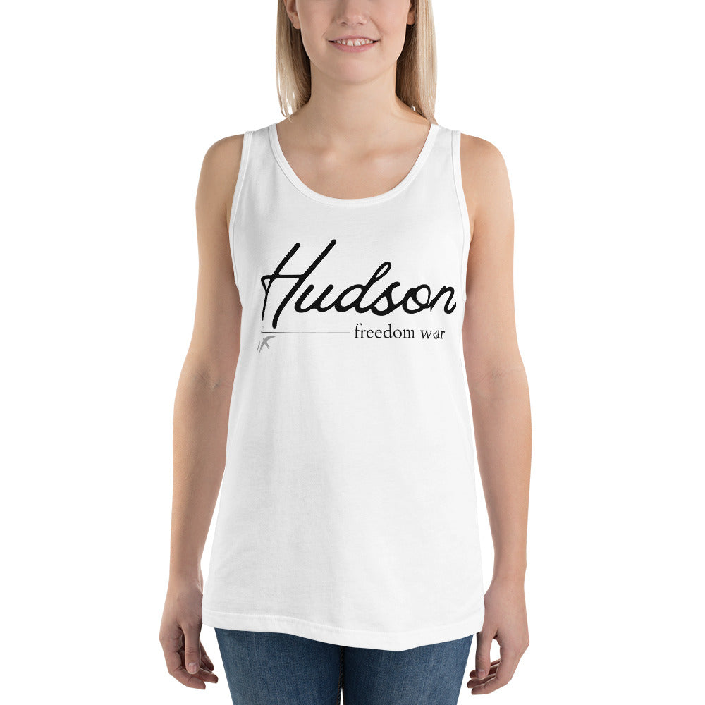 Hudson Signature Unisex White Tank Top