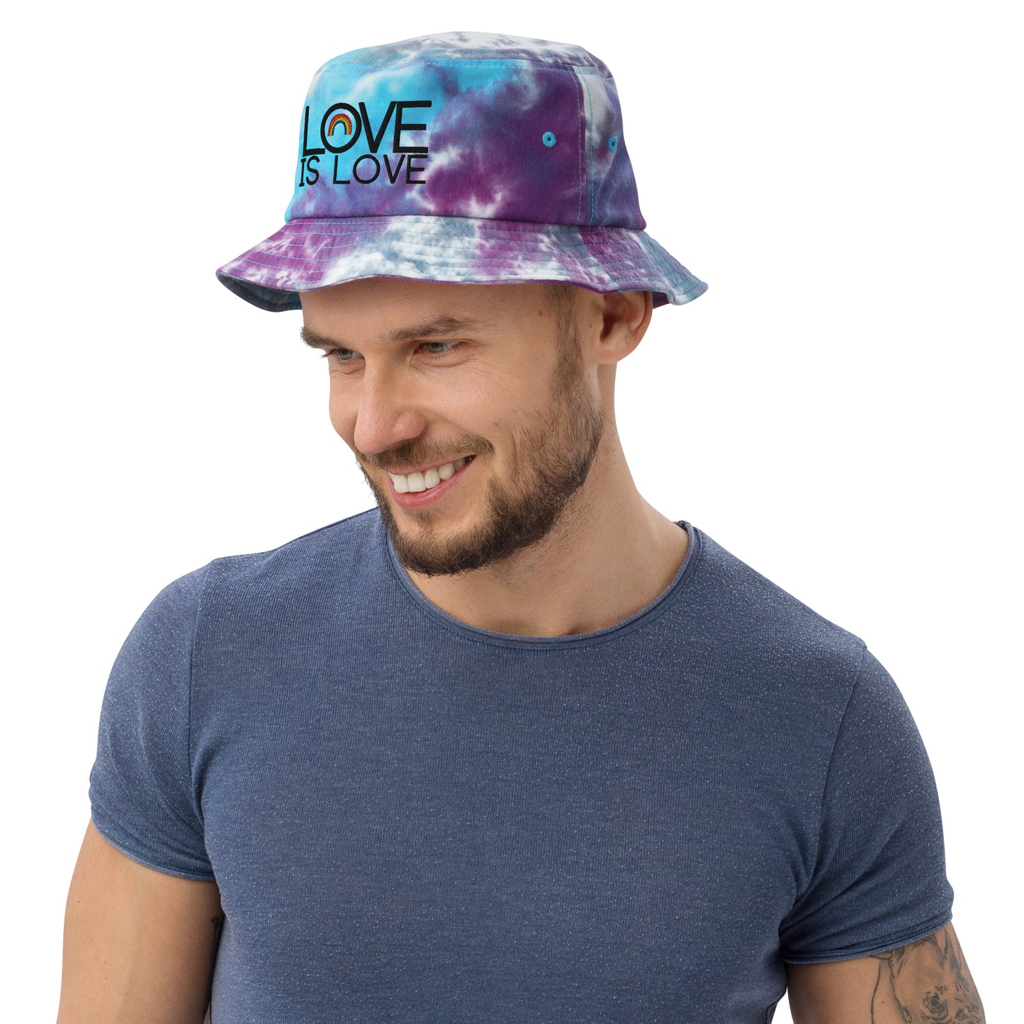 Love is Love Tie Dye Bucket Hat