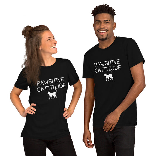 Pawsitive Cattitude Unisex T-Shirt