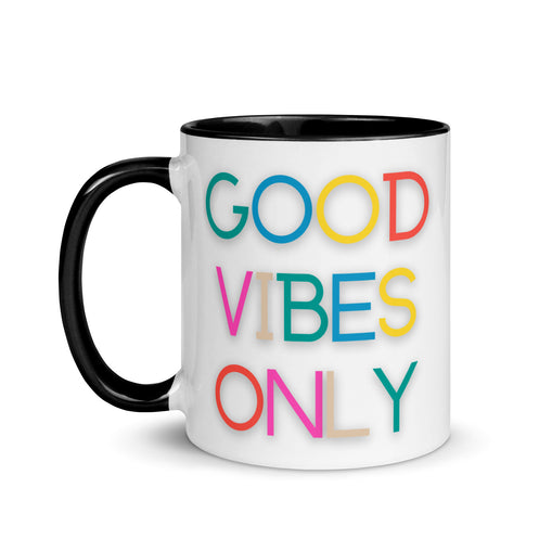 Good Vibes Only Rainbow Mug