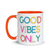 Good Vibes Only Rainbow Mug