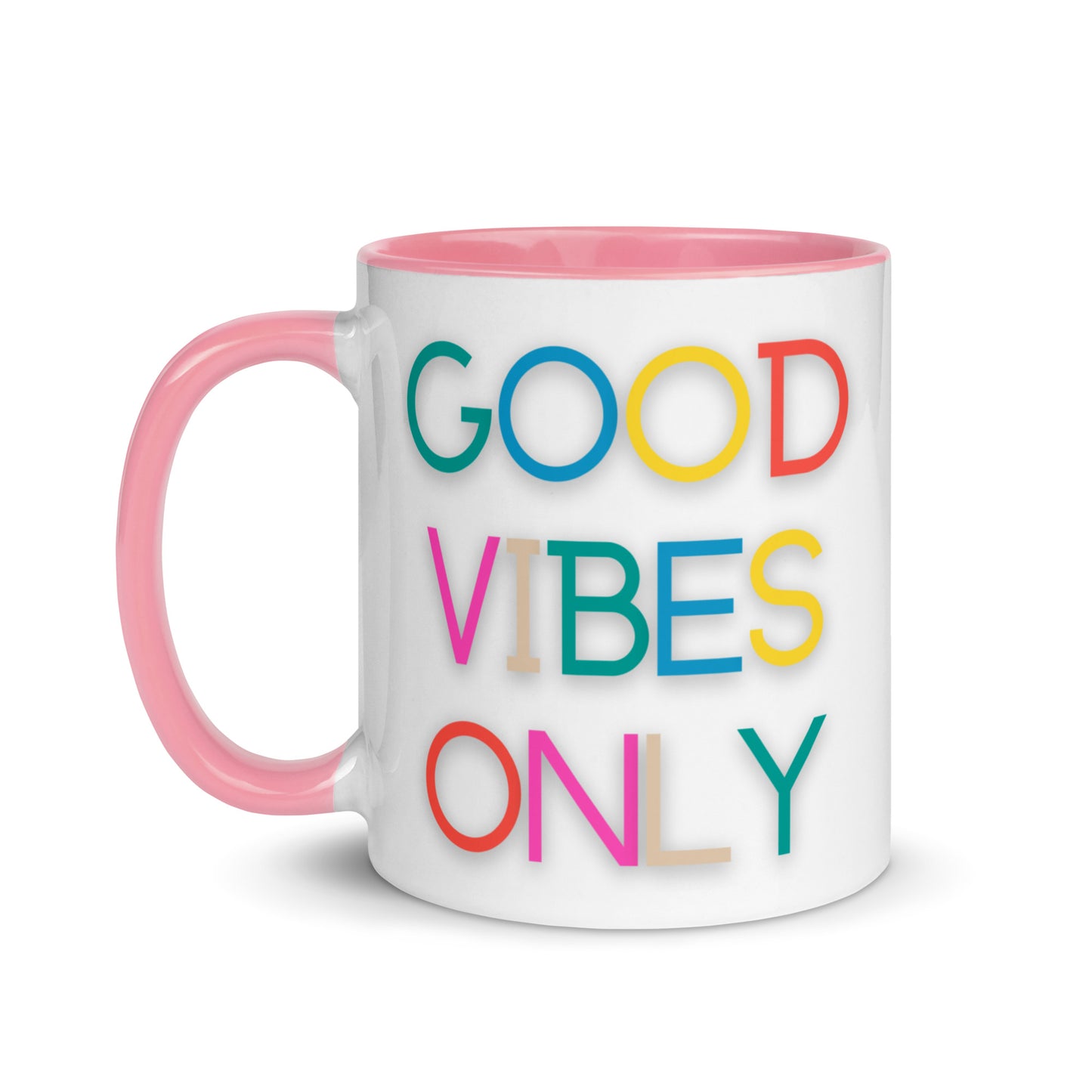 Good Vibes Only Rainbow Mug