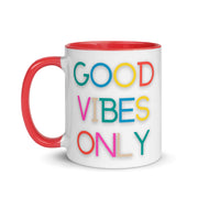 Good Vibes Only Rainbow Mug