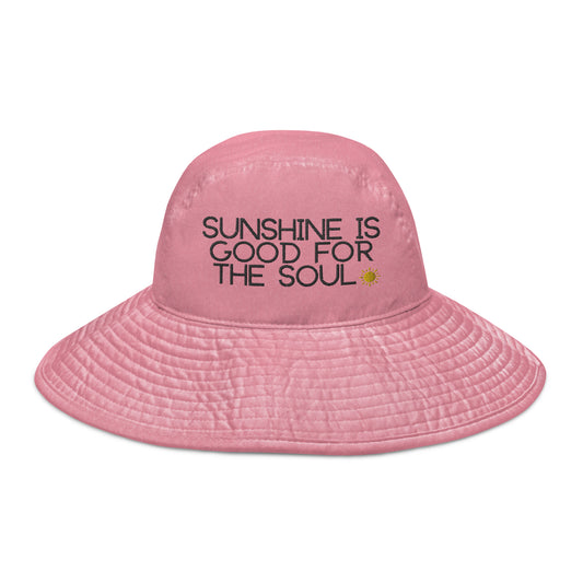 Sunshine Soul Wide Brim Bucket Hat