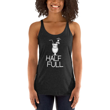 Half Full (Cocktail) Women's Racerback Tank