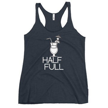 Half Full (Cocktail) Women's Racerback Tank