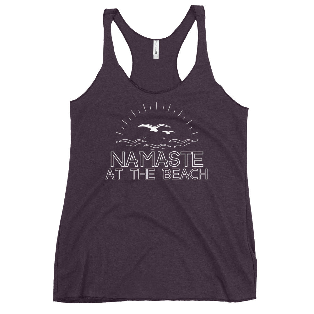 Namaste at the Beach Women's Racerback Tank