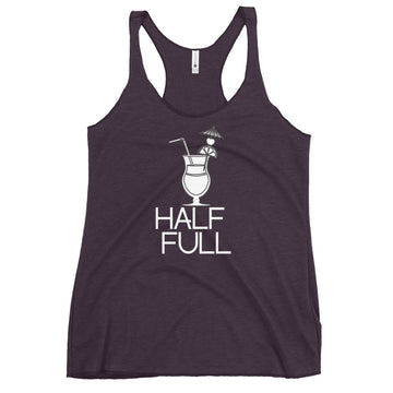 Half Full (Cocktail) Women's Racerback Tank