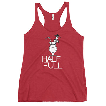 Half Full (Cocktail) Women's Racerback Tank