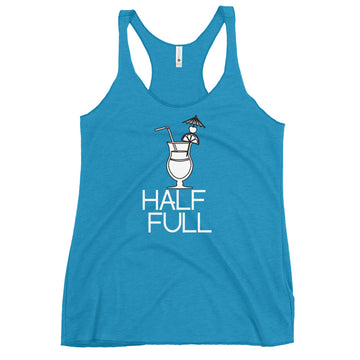 Half Full (Cocktail) Women's Racerback Tank