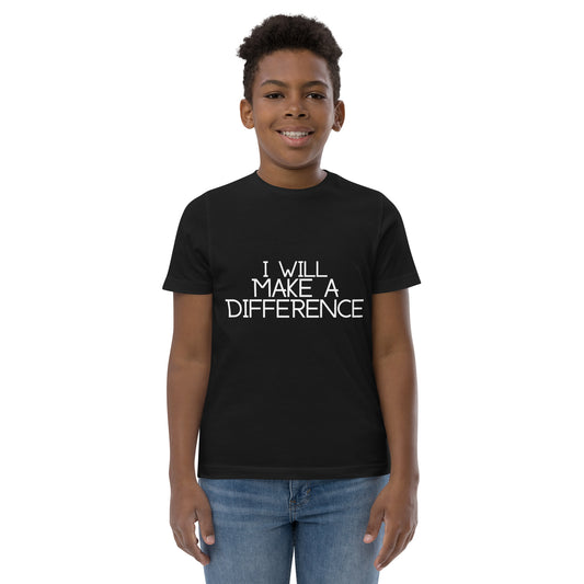 I Will Make a Difference Youth Jersey T-Shirt