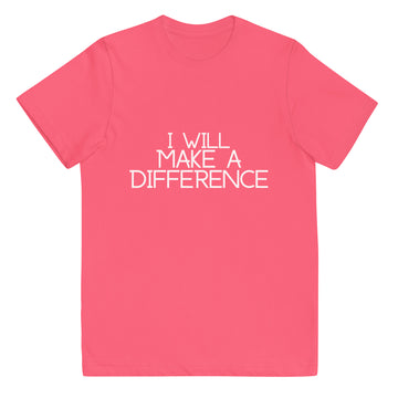 I Will Make a Difference Youth Jersey T-Shirt